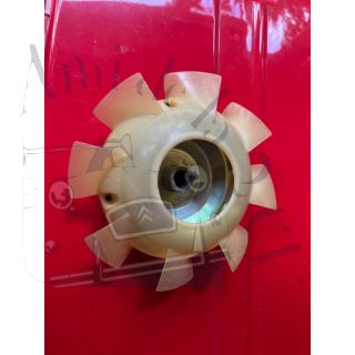 Hélice plus poulie de ventilateur 2cv4 origine stock d'époque