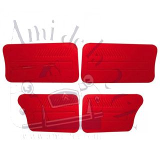 Jeu de 4 panneaux de portes Ami 6 rouge
