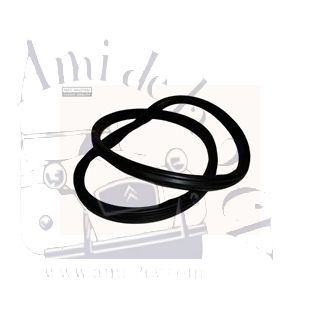Joint de vitre fixe de porte arrière gauche ou droit avec lèvre pour le montage de l'enjoliveur aluminium spécifique AZAM