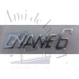 Lettrage chromé Dyane 6