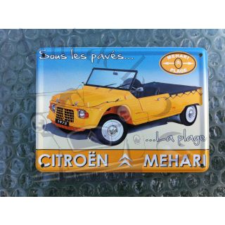 Mini carte métal Méhari