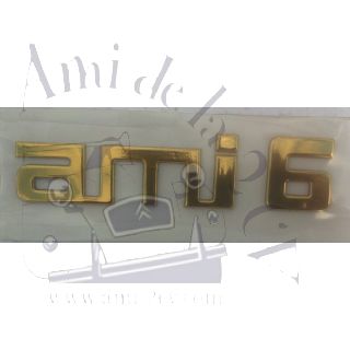 Lettrage doré Ami 6 à coller sur la porte de malle