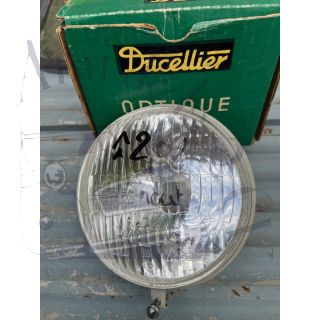 Optique de phare 2cv Ducellier 131 Eurocod montage code européen avec trou pour le montage de la veilleuse Stock d'époque d'origine