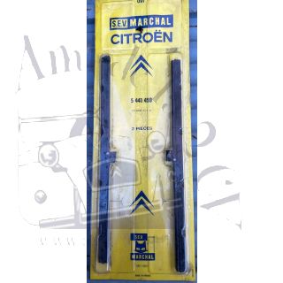 Paire de balai d'essuie glace Dyane noir ancien modèle Citroën origine marque Marchal stock d'époque