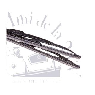 Paire de balais d'essuie glace 2cv longueur 25 cm marque Klaxcar