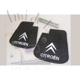 Paire de bavettes d'aile arrière 2cv berline