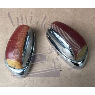 Paire de cabochons de clignotants Labinal avec entourage chromé accessoire