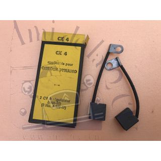 Paire de charbons de dynamo CX 4 pour Dynamo 2cv entre 1951 et 1953