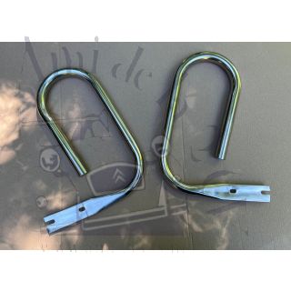 Paire de crosses de pare-chocs avant 2cv AZAM