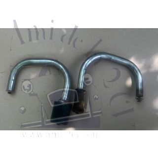 Paire de crosses de pare choc arrière 2cv AZAM occasion