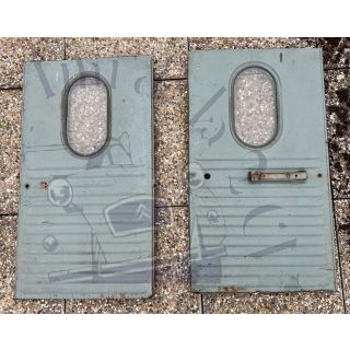 Paire de portes arrières 2cv AZU avec hublot ovale