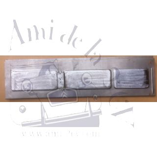 Panneau arrière premier modèle 3 médaillons pour 2cv A et AZ