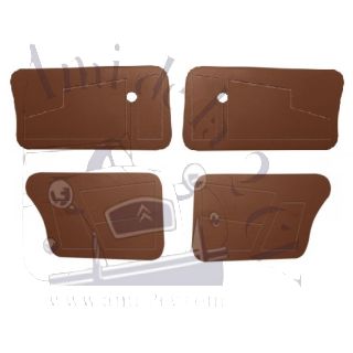 Ensemble de 4 panneaux de porte Ami 8 Marron