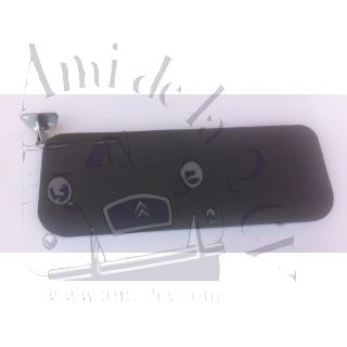 Pare soleil adaptable gauche gris foncé avec sangle porte carte longueur et support longueur 35 cm
