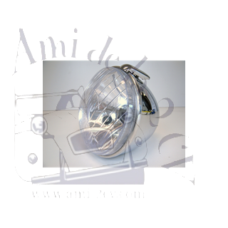 Phare complet 2cv chromé code européen