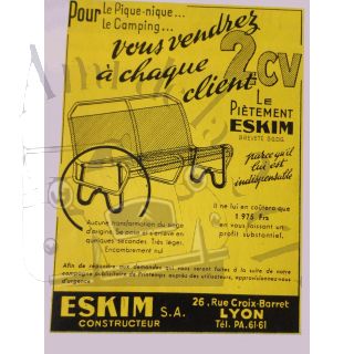 Piètement Eskim pour pique niquer en 2cv