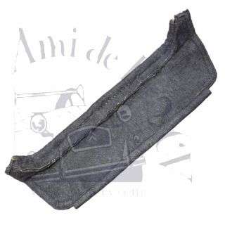 Plage arrière 2cv en feutre anthracite renforcée