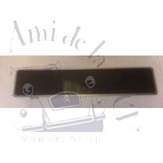 Plaque d'immatriculation avant pour 2cv avec ancien capot