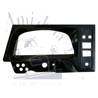 Platine en plastique noir pour compteur 2cv grand modèle occasion attention traces d'usure