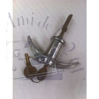 Poignée accessoire d'époque DEF fermant à clé pour capot 2cv 23 nervures