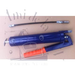 Pompe à graisse avec embout souple pour graisser pivots et coulisseaux de cardans sur les 2cv , Dyane , Méhari, Ami