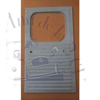 Porte arrière droite pour 2cv fourgonnette AZU et AK 350 petites nervures vitre carrée
