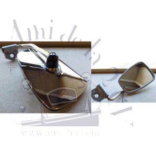 Rétroviseur extérieur gauche en inox 2cv très belle fabrication