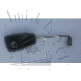 Rétroviseur gauche pour 2cv fourgonnette, Acadiane corps en inox