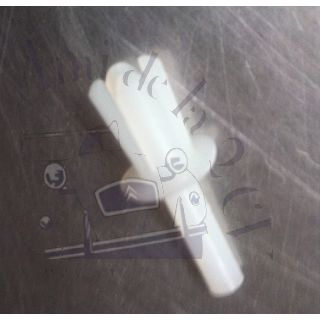 Rivet en plastique blanc