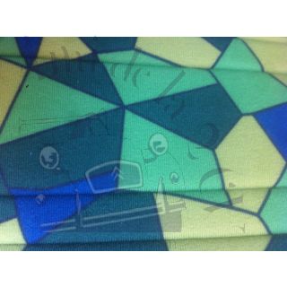 Sellerie Arlequin pour 2cv vert palmeraie et vert tuileries