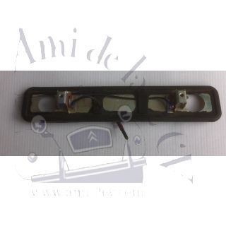 Socle d'éclaireur de plaque Ami 6 Axo avec joint, premier modèle sans le trou pour le barillet de serrure