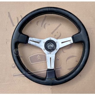 Volant 2cv noir 2cv avec moyeu et vis de fixation diamètre 35 cm